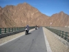 on the road accross the top of Hatta Dam 