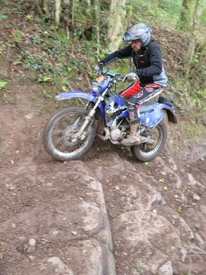 West Glos's Mike Hughes at Craig-Y-Master grabs a 3rd overall at the Wyegate Trial. Click for full report. Pic: Colin Jones